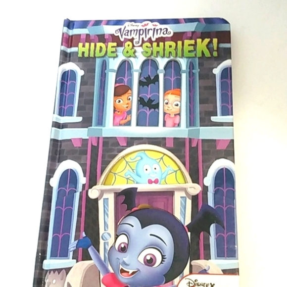 DISNEY JUNIOR VAMPIRINA HIDE & SHRIEK HARDCOVER SPOOKY FUN STORYTIME BOOK NWOT - Picture 9 of 9